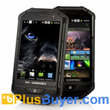 Kolos - 4 Inch Rugged Android Phone (1GHz CPU, Dual Camera, Black, IP 53 Water Resistant, Dustproof, Shockproof)