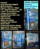 Automatic ice & water combo vending machine