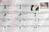 LS Body Jewelry, Piercing, Titanium G5 Eli Surface Piercing