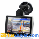 5 Inch Touchscreen Car GPS Navigator with 720P HD DVR Dash Camera