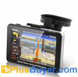 RadarBot - GPS Navigator with Speed Radar Detector (5 Inch, FM Transmitter)