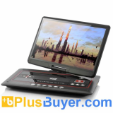 15.6 Inch Swivel Screen Portable DVD Player with Media Copy Function