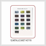 Metallic Sheet Hot Fix (Hs Code : 8308.90.9000)
