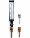 Adjustable Angle Industrial Glass Thermometers