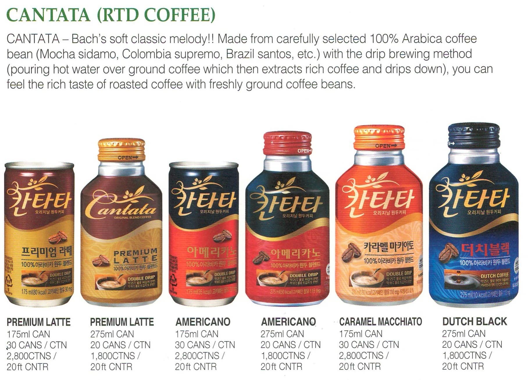 LOTTE RTD COFFEE(CANTATA LET #39 S BE) tradekorea