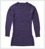 Round Neck, Long Sleeve, Jacquard Sweater for Women WSCT-401