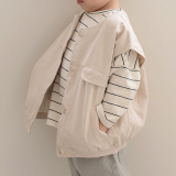 DE MARVI Kids Toddler Cotton Single Button Vest Clothes