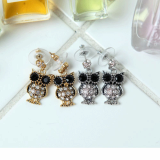 [LJ New York] Crystal Cutie Owl Earrings