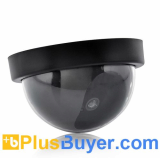 Dummy Dome Surveillance Camera with Red LED Light