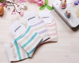 Pastel stripe pattern socks