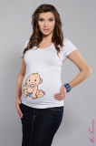 Maternity t-shirt Boy II white