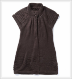 Mock Neck, Short Sleeve, Jacquard Sweater for Women WSMT-500