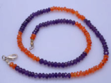 Amethyst Carnelian Beads