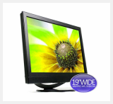 LCD Monitor (19inch Wide, Black)