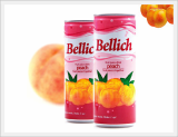 Juice Drink with Peach Fruit Pieces