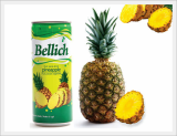 Juice Drink with Pineapple Fruit Pieces