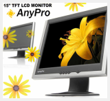 LCD Monitor (15inch, Gray & Black)