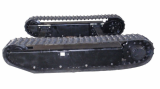 Rubber track undercarriage with Angle