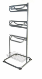 Horse equipment--Three tiers Saddle Rack with accessory basket 