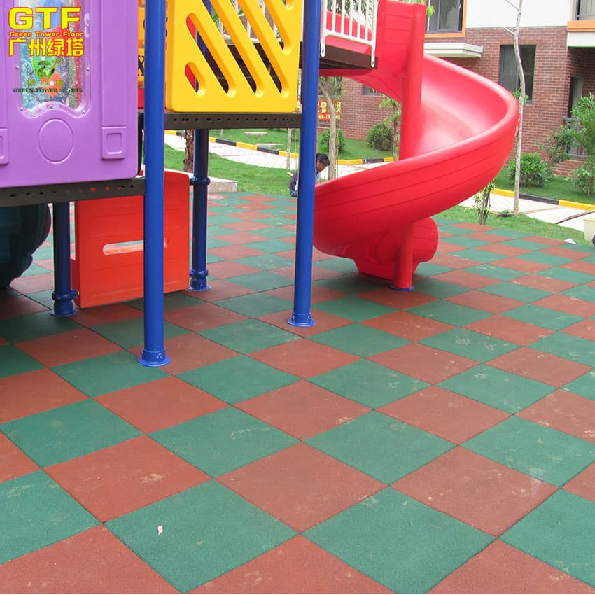 25mm Thick Rubber Mat Safety Flooring For Playground Tradekorea