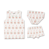 Doridori Little Girls_ Organic Cotton Underwear Undershirt For Kid_ Toddler_ Baby _ Pink Milk P