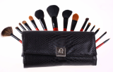 OEM/Wholesale Professional 15 pcs Makeup Brush Sets with Free Leather Pouch
