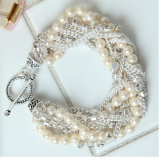 [LJ New York] Freshwater Pearl White Charlotte Bracelet