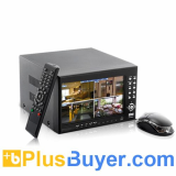 4-Channel DVR Security System (7 Inch LCD, 2x SATA HDD Port, H.264)
