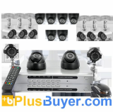 Hexa - Professional Security DVR with 16 CCD Cameras - 1TB HDD, 1/3 CCD lens