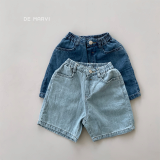 DE MARVI Kids Toddler Bio Washed Elastic Waist Cotton shorts Boys Girls Pants Wholesale Korean