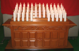 electric votive candle table for temple