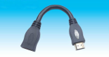 HDMI Cable, AM to AF with Nickel-plated Plugs