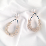 Crystal drop earring party015