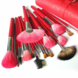 OEM/Wholesale Professional Top Grade Sable Hair Makeup Brush Sets with Free Leather Pouch