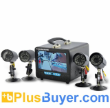 7 Inch LCD DVR System with 4 Cameras and Microphone