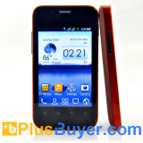 Dex - 3.5 Inch Dual SIM Android Smartphone with 1GHz CPU - Stylish Red Design