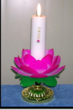 electric candle (lotus flower for temple)