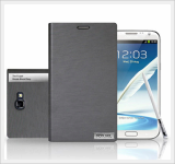 Simple Block Synthethic Silk Leather for Galaxy NOTE2