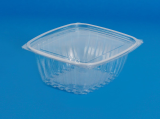 32oz Recycled Clear PET Plastic Square Deli Container