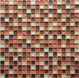 Glass Mosaic Mixed Stone Tile For Interior Wall Decoration