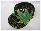 Marihuana Leaf Fitted Cap