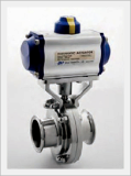 Sanitary Butterfly Valve, Automatic (Stainless) 