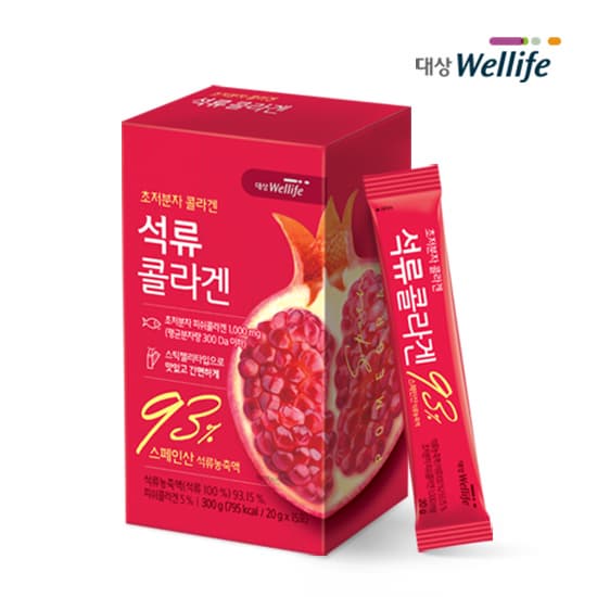 Pure food Pure Food Real Pomegranate Low Molecular Collagen Jelly Stick 90ea 