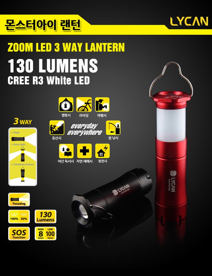 130 Lumen Backpacking Lantern / Tent Light