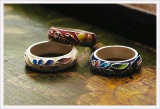 Cloisonne Silver Ring