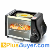Crunchy - Mini Electric Toaster Oven (220 Watt Power, 1.6 Liter Capacity)