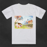 Cotton design T-shirt of Soft Illust