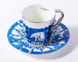 Luxury Mirror Cup and Saucer Set