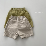 DE MARVI Kids Toddler Cotton Bio washed Casual Shorts Boys Girls Summer Pants Wholesale Korean
