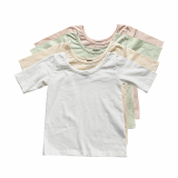 DE MARVI Kids Toddler Girls Sort Sleeve Basic T shirts Wear
